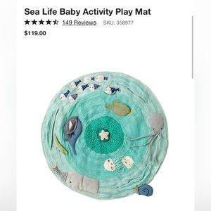 Gently used, Crate & Barrel ‘Land of Nod’ Sea Life activity mat.